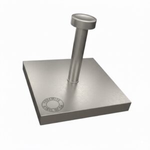 Steel Plate Embed 3" x 3" x 1/2"