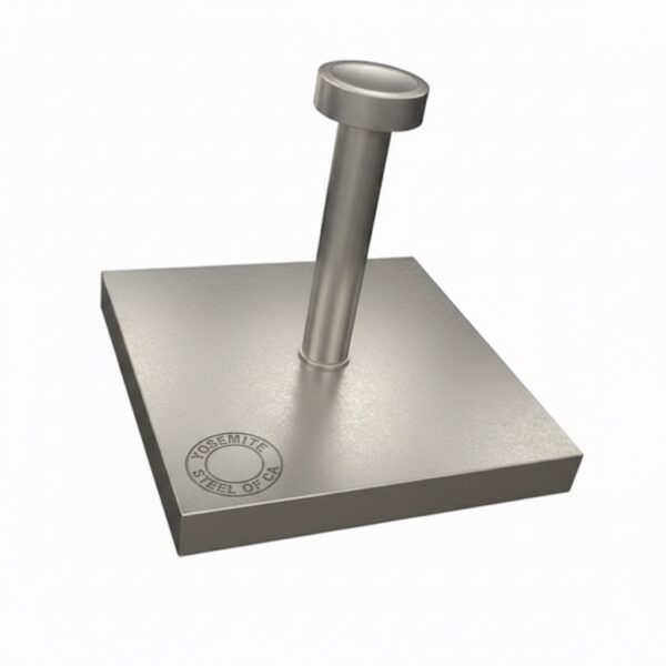 Steel Plate Embed 3" x 3" x 1/2"
